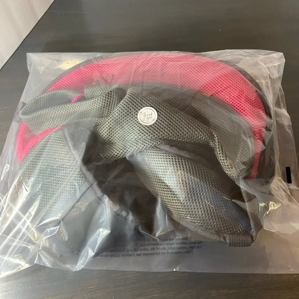 PAWS Chic Comfort Hands-Free Pet Sling Carrier – Pink & Grey - New